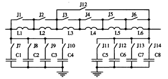 圖7  SSB天調(diào)電容、電感網(wǎng)絡(luò)